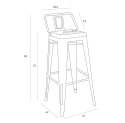 D2.DESIGN Hoker Paris Back short 75cm pomarańczowy insp. Tolix D2.DESIGN Hoker Paris Back short 75cm pomarańczowy insp. Tolix
