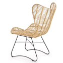 Halmar INDIANA fotel wypoczynkowy rattan naturalny Halmar INDIANA fotel wypoczynkowy rattan naturalny