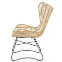 Halmar INDIANA fotel wypoczynkowy rattan naturalny Halmar INDIANA fotel wypoczynkowy rattan naturalny