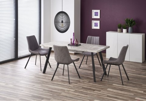 Halmar K279 krzesło popielate / czarne ekoskóra+metal Halmar K279 krzesło popielate / czarne ekoskóra+metal