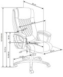 Halmar LORIANO fotel gabinetowy czarny Halmar LORIANO fotel gabinetowy czarny
