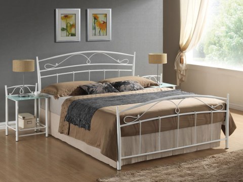 SIGNAL ŁÓŻKO SIENA 140X200 DWUOSOBOWE METALOWE KOLOR BIAŁY SIGNAL ŁÓŻKO SIENA 140X200 DWUOSOBOWE METALOWE KOLOR BIAŁY