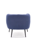 Halmar LUSSO fotel wypoczynkowy ciemny niebieski