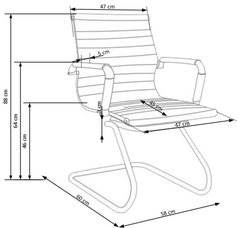 Halmar PRESTIGE SKID fotel gabinetowy czarny ekoskóra Halmar PRESTIGE SKID fotel gabinetowy czarny ekoskóra