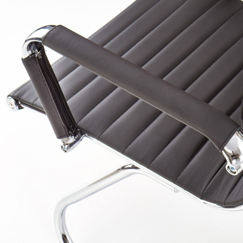 Halmar PRESTIGE SKID fotel gabinetowy czarny ekoskóra Halmar PRESTIGE SKID fotel gabinetowy czarny ekoskóra
