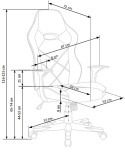 Halmar RAMBLER fotel obrotowy gabinetowy czarny / biały ekoskóra TILT gamingowy krzesło do biurka Gamingowe Halmar RAMBLER fotel obrotowy gabinetowy czarny / biały ekoskóra TILT gamingowy krzesło do biurka Gamingowe