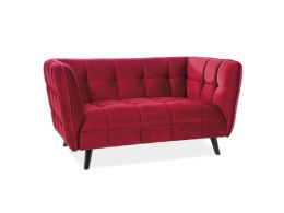 SIGNAL SOFA CASTELLO 2 VELVET BORDOWY BLUVEL 59 / WENGE