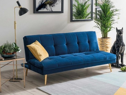 SIGNAL SOFA MORITZ VELVET GRANATOWY TAP.141/ZŁOTY SIGNAL SOFA MORITZ VELVET GRANATOWY TAP.141/ZŁOTY