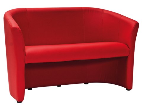 SIGNAL SOFA KANAPA TM-2 TAPICEROWANA CZERWONA EKOSKÓRA / WENGE DWUOSOBOWA SIGNAL SOFA KANAPA TM-2 TAPICEROWANA CZERWONA EKOSKÓRA / WENGE DWUOSOBOWA