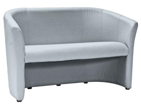 SIGNAL SOFA TM-2 DWUOSOBOWA TAPICEROWANA SZARY EKOSKÓRA / WENGE