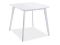 SIGNAL STÓŁ KWADRATOWY SIGMA BIAŁY 80X80 BLAT MDF STELAŻ DREWNO DO KUCHNI JADALNI DO SALONU SIGNAL STÓŁ KWADRATOWY SIGMA BIAŁY 80X80 BLAT MDF STELAŻ DREWNO DO KUCHNI JADALNI DO SALONU