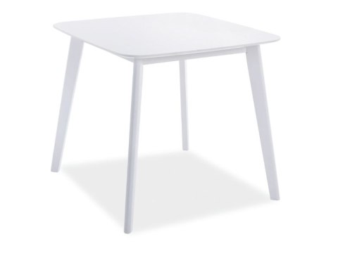 SIGNAL STÓŁ KWADRATOWY SIGMA BIAŁY 80X80 BLAT MDF STELAŻ DREWNO DO KUCHNI JADALNI DO SALONU SIGNAL STÓŁ KWADRATOWY SIGMA BIAŁY 80X80 BLAT MDF STELAŻ DREWNO DO KUCHNI JADALNI DO SALONU
