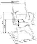 FOTEL KRZESŁO DO BIURKA PRACOWNICZY VIRE SKID Halmar CZARNY TKANINA SIATKA FOTEL KRZESŁO DO BIURKA PRACOWNICZY VIRE SKID Halmar CZARNY TKANINA SIATKA