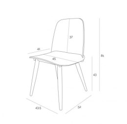 D2.DESIGN Krzesło Rosse białe