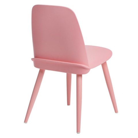 D2.DESIGN designerskie Krzesło Rosse różowe tworzywo metal, do jadalni restauracji D2.DESIGN designerskie Krzesło Rosse różowe tworzywo metal, do jadalni restauracji