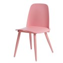 D2.DESIGN designerskie Krzesło Rosse różowe tworzywo metal, do jadalni restauracji D2.DESIGN designerskie Krzesło Rosse różowe tworzywo metal, do jadalni restauracji
