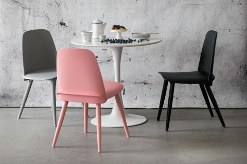 D2.DESIGN Krzesło Rosse szare tworzywo metal do restauracji jadalni kuchni recepcji D2.DESIGN Krzesło Rosse szare tworzywo metal do restauracji jadalni kuchni recepcji