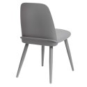 D2.DESIGN Krzesło Rosse szare tworzywo metal do restauracji jadalni kuchni recepcji D2.DESIGN Krzesło Rosse szare tworzywo metal do restauracji jadalni kuchni recepcji