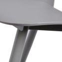 D2.DESIGN Krzesło Rosse szare tworzywo metal do restauracji jadalni kuchni recepcji D2.DESIGN Krzesło Rosse szare tworzywo metal do restauracji jadalni kuchni recepcji