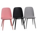 D2.DESIGN Krzesło Rosse szare tworzywo metal do restauracji jadalni kuchni recepcji D2.DESIGN Krzesło Rosse szare tworzywo metal do restauracji jadalni kuchni recepcji