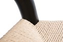 D2.DESIGN Krzesło Wicker siedzisko sznurek jutowy Naturalny drewno bukowe Czarny inspirowane Wishbone D2.DESIGN Krzesło Wicker siedzisko sznurek jutowy Naturalny drewno bukowe Czarny inspirowane Wishbone