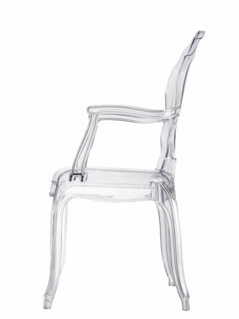 KRZESŁO TRANSPARENTNE Queen Arm Intesi TWORZYWO połysk Z PODŁOKIETNIKAMI DO DOMU I DO LOKALU KRZESŁO TRANSPARENTNE Queen Arm Intesi TWORZYWO połysk Z PODŁOKIETNIKAMI DO DOMU I DO LOKALU