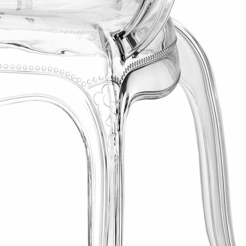 KRZESŁO TRANSPARENTNE Queen Arm Intesi TWORZYWO połysk Z PODŁOKIETNIKAMI DO DOMU I DO LOKALU KRZESŁO TRANSPARENTNE Queen Arm Intesi TWORZYWO połysk Z PODŁOKIETNIKAMI DO DOMU I DO LOKALU