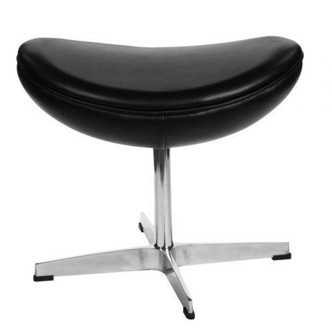 D2.DESIGN Podnóżek Jajo czarny skóra TP D2.DESIGN Podnóżek Jajo czarny skóra TP