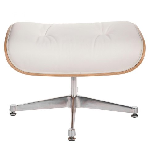 D2.DESIGN Podnóżek Vip biały/natural/silver ba se D2.DESIGN Podnóżek Vip biały/natural/silver ba se