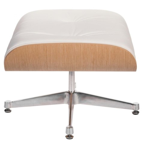 D2.DESIGN Podnóżek Vip biały/natural/silver ba se D2.DESIGN Podnóżek Vip biały/natural/silver ba se