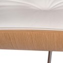 D2.DESIGN Podnóżek Vip biały/natural/silver ba se D2.DESIGN Podnóżek Vip biały/natural/silver ba se