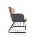 Halmar L1 sofa jasny brąz / czarny Halmar L1 sofa jasny brąz / czarny