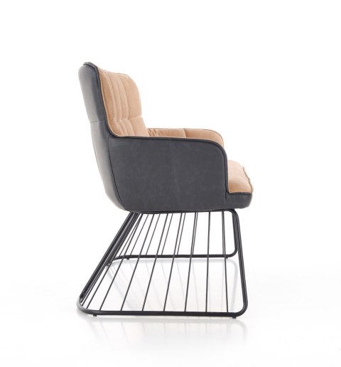Halmar L1 sofa jasny brąz / czarny Halmar L1 sofa jasny brąz / czarny