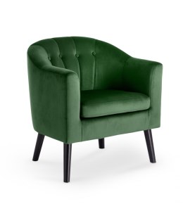 Halmar MARSHAL fotel wypoczynkowy ciemny zielony tkanina