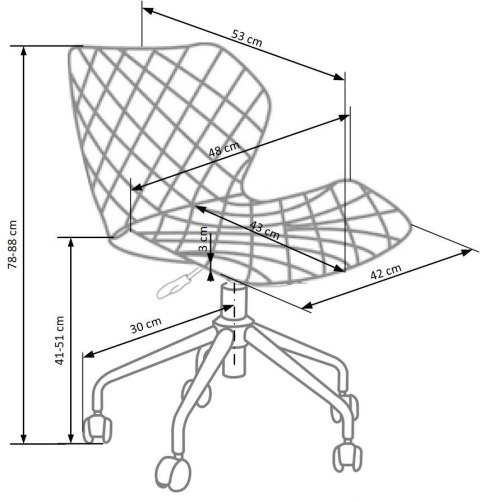 Halmar MATRIX fotel obrotowy młodzieżowy czarny / turkusowy materiał: ekoskóra / tkanina Halmar MATRIX fotel obrotowy młodzieżowy czarny / turkusowy materiał: ekoskóra / tkanina