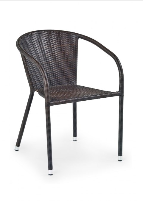 Halmar MIDAS krzesło ciemny brąz rattan syntetyczny / stal Halmar MIDAS krzesło ciemny brąz rattan syntetyczny / stal
