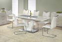 Halmar stół MISTRAL MDF lakierowany biały połysk, stal nierdzewna 160-220x90 Halmar stół MISTRAL MDF lakierowany biały połysk, stal nierdzewna 160-220x90