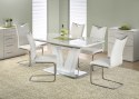 Halmar stół MISTRAL MDF lakierowany biały połysk, stal nierdzewna 160-220x90 Halmar stół MISTRAL MDF lakierowany biały połysk, stal nierdzewna 160-220x90