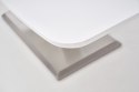 Halmar stół MISTRAL MDF lakierowany biały połysk, stal nierdzewna 160-220x90 Halmar stół MISTRAL MDF lakierowany biały połysk, stal nierdzewna 160-220x90