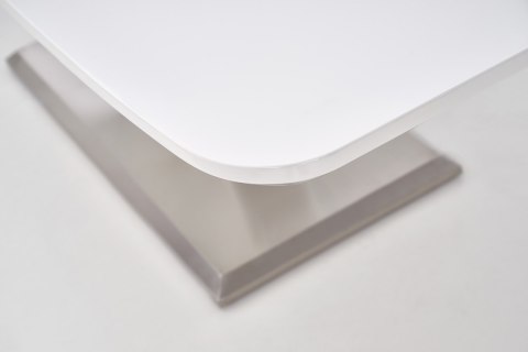Halmar stół MISTRAL MDF lakierowany biały połysk, stal nierdzewna 160-220x90 Halmar stół MISTRAL MDF lakierowany biały połysk, stal nierdzewna 160-220x90