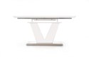 Halmar stół MISTRAL MDF lakierowany biały połysk, stal nierdzewna 160-220x90 Halmar stół MISTRAL MDF lakierowany biały połysk, stal nierdzewna 160-220x90
