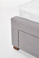 Halmar łóżko MODENA 140 cm tapicerowane z szufladami popiel tkanina