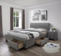 HALMAR łóżko tapicerowane dwuosobowe MODENA 160 x 200 z szufladami popiel tkanina HALMAR łóżko tapicerowane dwuosobowe MODENA 160 x 200 z szufladami popiel tkanina