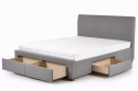 HALMAR łóżko tapicerowane dwuosobowe MODENA 160 x 200 z szufladami popiel tkanina HALMAR łóżko tapicerowane dwuosobowe MODENA 160 x 200 z szufladami popiel tkanina