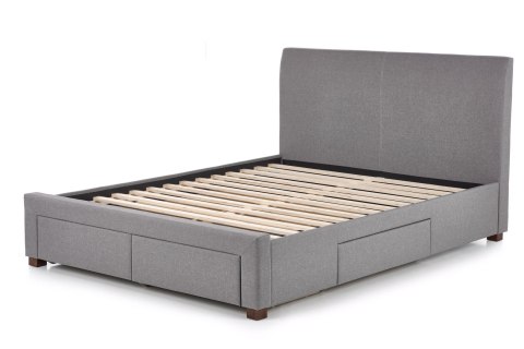 HALMAR łóżko tapicerowane dwuosobowe MODENA 160 x 200 z szufladami popiel tkanina HALMAR łóżko tapicerowane dwuosobowe MODENA 160 x 200 z szufladami popiel tkanina
