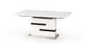 Halmar stół rozkładany MONACO 160-220x90 MDF laminowany MDF lakierowany biały / popiel stal nierdzewna Halmar stół rozkładany MONACO 160-220x90 MDF laminowany MDF lakierowany biały / popiel stal nierdzewna