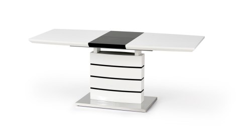 Halmar stół rozkładany NORD biało-czarny140-180x80 Halmar stół rozkładany NORD biało-czarny140-180x80