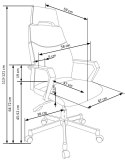 FOTEL NA KÓŁKACH BIUROWY OLAF Halmar PRACOWNICZY TKANINA POPIELATO - CZARNY MECHANIZM TILT REGULACJA WYSOKOŚCI Z PODŁOKIETNIKAMI FOTEL NA KÓŁKACH BIUROWY OLAF Halmar PRACOWNICZY TKANINA POPIELATO - CZARNY MECHANIZM TILT REGULACJA WYSOKOŚCI Z PODŁOKIETNIKAMI