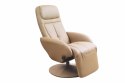 Halmar OPTIMA recliner fotel rozkładany beżowy materiał: eco skóra / PVC Halmar OPTIMA recliner fotel rozkładany beżowy materiał: eco skóra / PVC