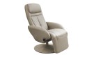 Halmar OPTIMA recliner fotel rozkładany cappuccino materiał: eco skóra / PVC